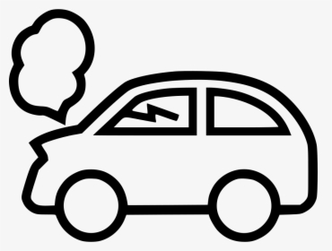 Car Accident - Car Clipart Black And White Png, Transparent Png, Free Download