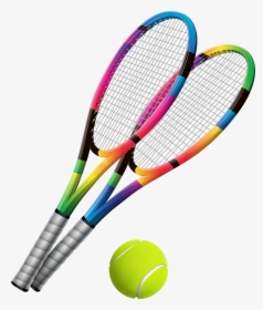 Tennis Rackets And Ball Transparent Png Clip Art - Lawn Tennis Racket Png, Png Download, Free Download