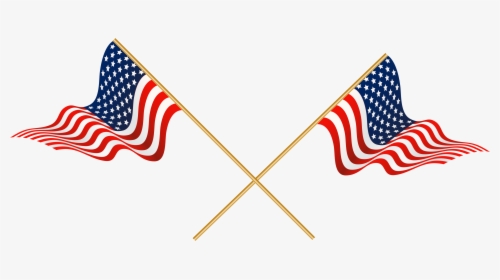 Usa Crossed Flags Transparent Png Clip Art - Military Kids, Png Download, Free Download