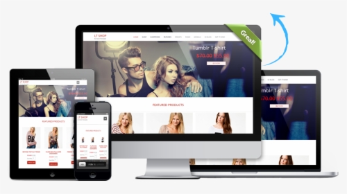 Jtl Shop Evo Template - Web Design, HD Png Download, Free Download