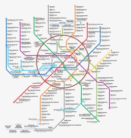 English Moscow Metro Map, HD Png Download, Free Download
