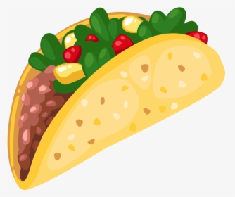 Cartoon Taco Clip Art 3 Clipartcow - Taco Clipart Transparent Background, HD Png Download, Free Download