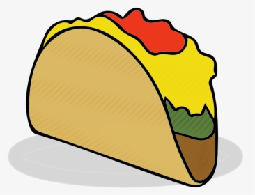 Taco,tacos,food,fast Food,eating,mexican Food,clipart, - Taco, HD Png Download, Free Download