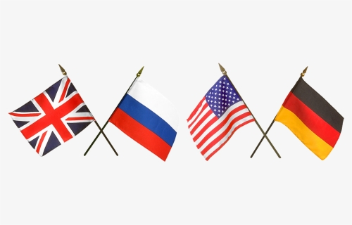 Flags, Russia, American Flag, Russian Flag - German Flag And Us Flag, HD Png Download, Free Download