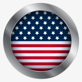 America Pinart Flag Clip - Circle Transparent Usa Flag Png, Png Download, Free Download