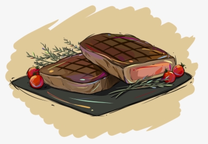 Transparent Ham And Cheese Sandwich Clipart - Steak Anime, HD Png Download, Free Download