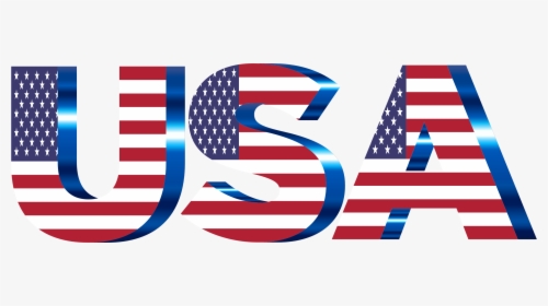 Usa Flag Typography No Filters No Background By @gdj, - Usa Logo No Background, HD Png Download, Free Download