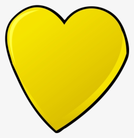 Yellow Heart Transparent Png - Yellow Heart No Background, Png Download, Free Download