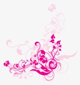 Png Swirl Flowers Free - Flower Design Png, Transparent Png, Free Download