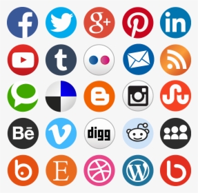 Assorted Icon Collection - Social Media Vintage Icons, HD Png Download, Free Download