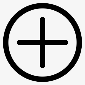 Plus Addition Sign Circle - 1 With Circle Around, HD Png Download, Free Download