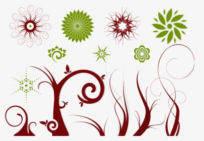 Transparent Free Swirl Clipart - Free Vector Flowers, HD Png Download, Free Download