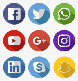 Media Icons Facebook Twitter - Iconos De Redes Sociales, HD Png Download, Free Download