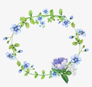 Blue,flower,forget Me Not,plant,clip Art,borage Glory - Transparent Flower Border Blue Png, Png Download, Free Download