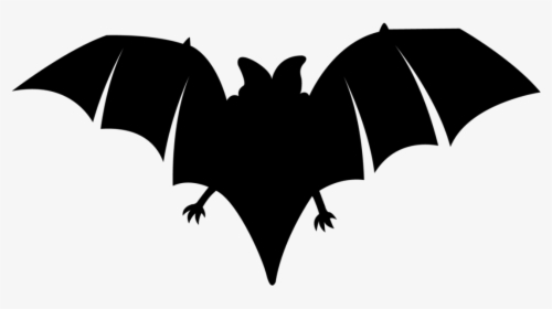Transparent Fruit Bat Clipart - Silhouette Clipart Bat, HD Png Download, Free Download