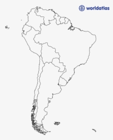 Usa Map Transparent - South America Border Map, HD Png Download, Free Download