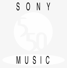 Sony Music 550 Logo Black And White - Black-and-white, HD Png Download, Free Download