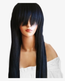 Transparent Long Hair Wig Png - Lace Wig, Png Download, Free Download