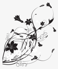 Floral Clipart Black And White Clipart Images Gallery, HD Png Download, Free Download