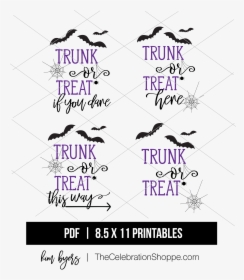 Trunk Or Treat Printables Kim Byers, HD Png Download, Free Download