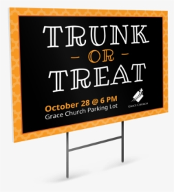 Halloween Trunk Or Treat Yard Sign Template Preview, HD Png Download, Free Download