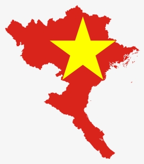 Flag-map Of North Vietnam, HD Png Download, Free Download