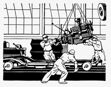 Cars Manufacturing Assembly Line, HD Png Download, Free Download