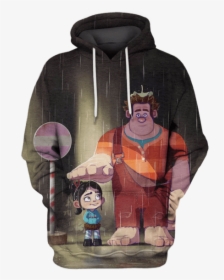 3d My Neighbor Wreck-it Ralph Hoodie, HD Png Download, Free Download