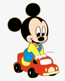 Mickey Toy Car Driving Clipart Png, Transparent Png, Free Download