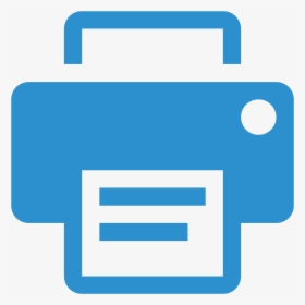 Blue Icon Printer Png, Transparent Png, Free Download