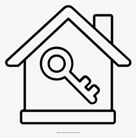 House Key Coloring Page, HD Png Download, Free Download