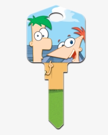 Disney Key Phineas Ferb Schlage House Key Sc1-d80 Clipart, HD Png Download, Free Download