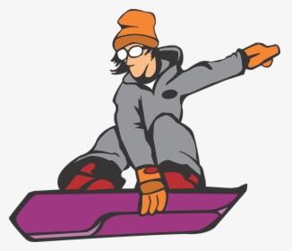 Cartoon, Snowboard, Sport, Winter, Teen, Hat, Flying, HD Png Download, Free Download