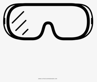 Safety Goggles Coloring Page, HD Png Download, Free Download
