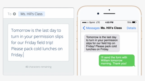 School Text Messaging, HD Png Download, Free Download