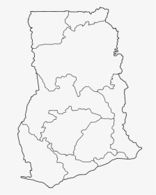 Ghana Regions Blank, HD Png Download, Free Download