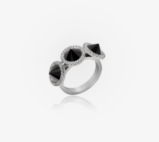 Inverted Black Diamond Ring - Pre-engagement Ring, HD Png Download, Free Download