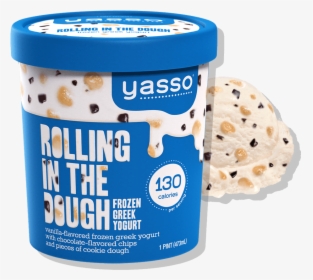 Yasso Rolling In The Dough Scoop And Pint - Yasso Cookie Dough Frozen Yogurt, HD Png Download, Free Download