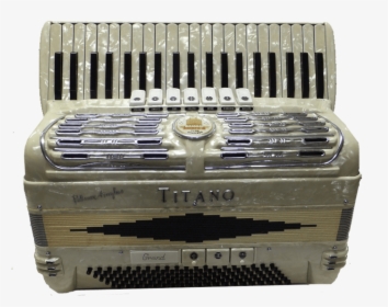 Titano Palmer Hughes Grand Pearl White 120 Bass Accordion - Titano 120 Bass Accordion, HD Png Download, Free Download