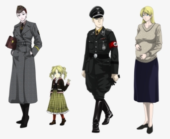 Wwii Drawing Ww2 German - German Soldier Ww2 Anime, HD Png Download, Free Download