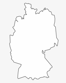 Germany, Map, Outline, Border, Country Border, Land - Germany Map White Png, Transparent Png, Free Download