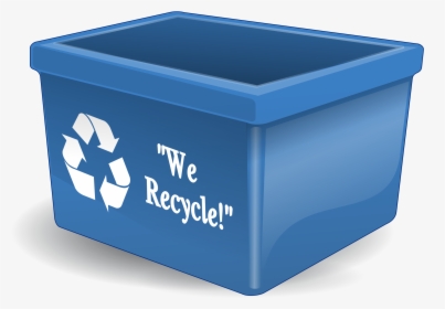 Bin, Recycle, Recycling, Box, Blue, Garbage, Waste - Recycling Bin Png, Transparent Png, Free Download