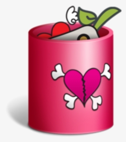 #mq #pink #trash #bin #emoji #emojis #icon - Papelera Kawaii Png, Transparent Png, Free Download