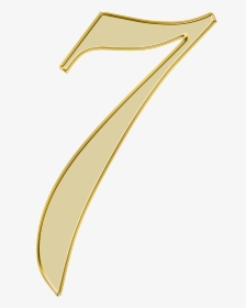 Number 7 Seven Free Photo - Gold 7 Transparent Background, HD Png Download, Free Download