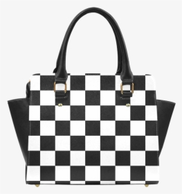 Checkerboard Black And White Classic Shoulder Handbag - Checkerboard Print, HD Png Download, Free Download