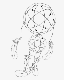 Transparent Dreamcatcher Clipart - Easy Dream Catchers Drawing, HD Png Download, Free Download
