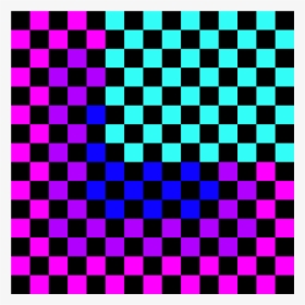 Black And Hotpink Check Pattern, HD Png Download, Free Download