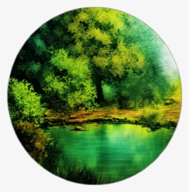 Forest With Lake Drawing , Png Download - Forest With Lake Drawing, Transparent Png, Free Download