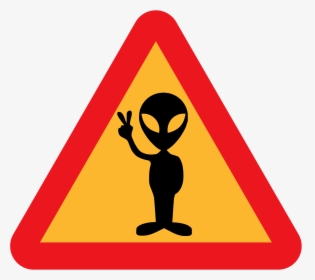 Warning For Aliens Clip Arts - Alien Clipart, HD Png Download, Free Download