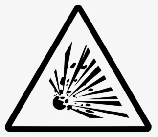 Explosive Bomb Volatile Mine - Risk Of Explosion Symbol, HD Png Download, Free Download